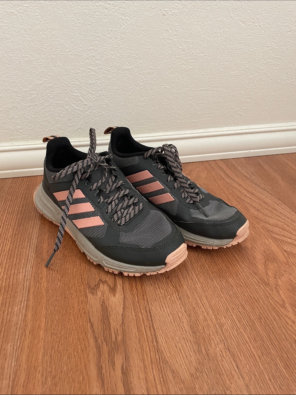 adidas Gray and Pink Women's Athletic Trail Sneakers